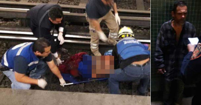 VIDEO: Avienta a mujer a vías del Metro después de discutir con ella