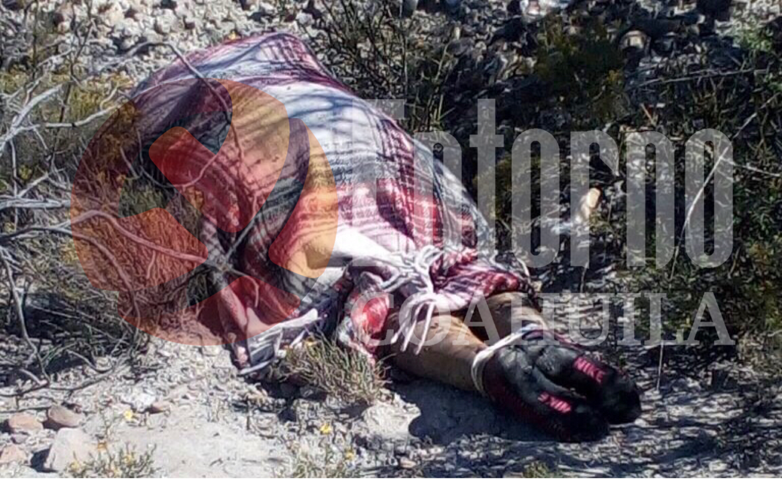 Hallan en Ramos cadáver <br>envuelto en una cobija