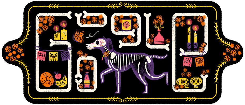 Google celebra el Día de los Muertos con su doodle