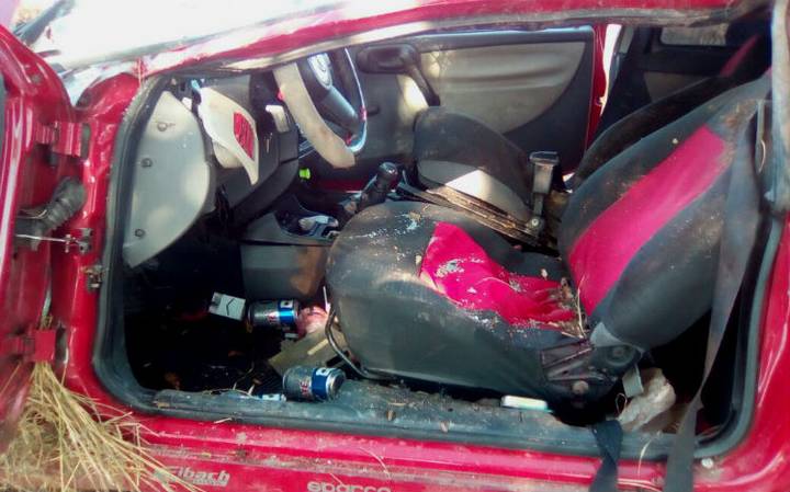 Integrante de la Banda MS se salva de morir tras volcadura