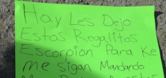 Localizan tres cabezas humanas en Tamaulipas con narcomensaje