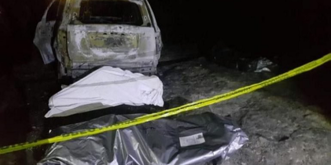 Siete cuerpos calcinados fueron hallados en una camioneta en Michoacán