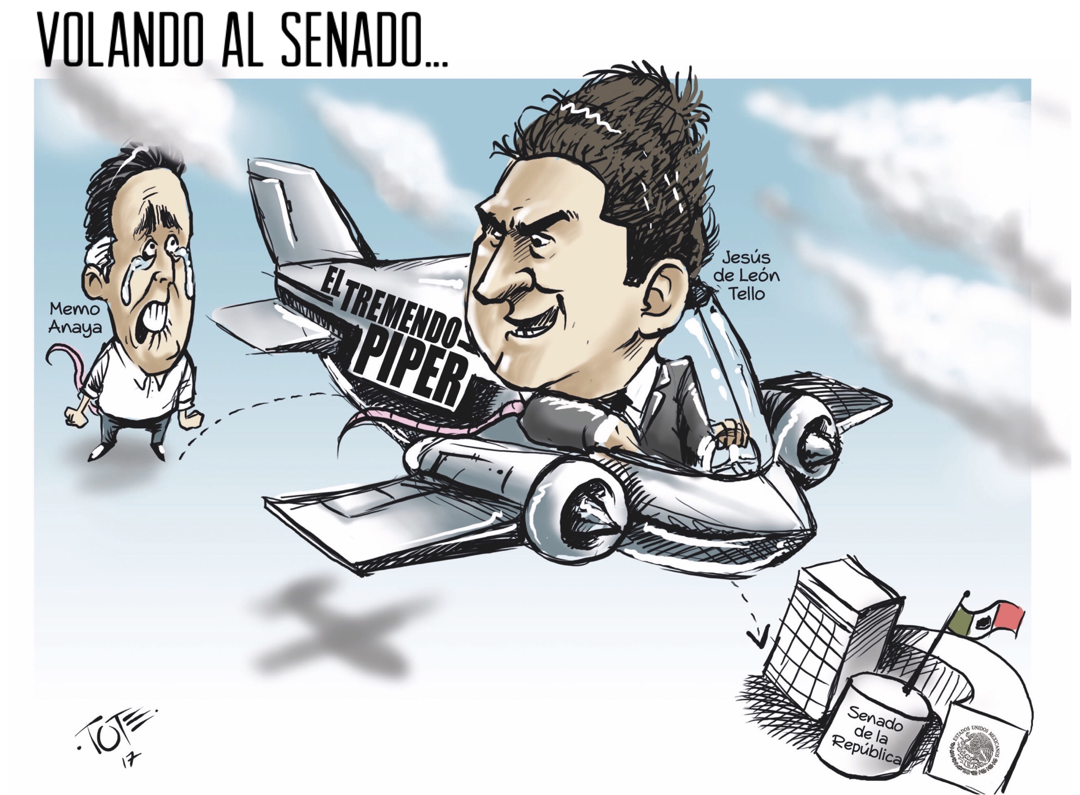 Volando al Senado…