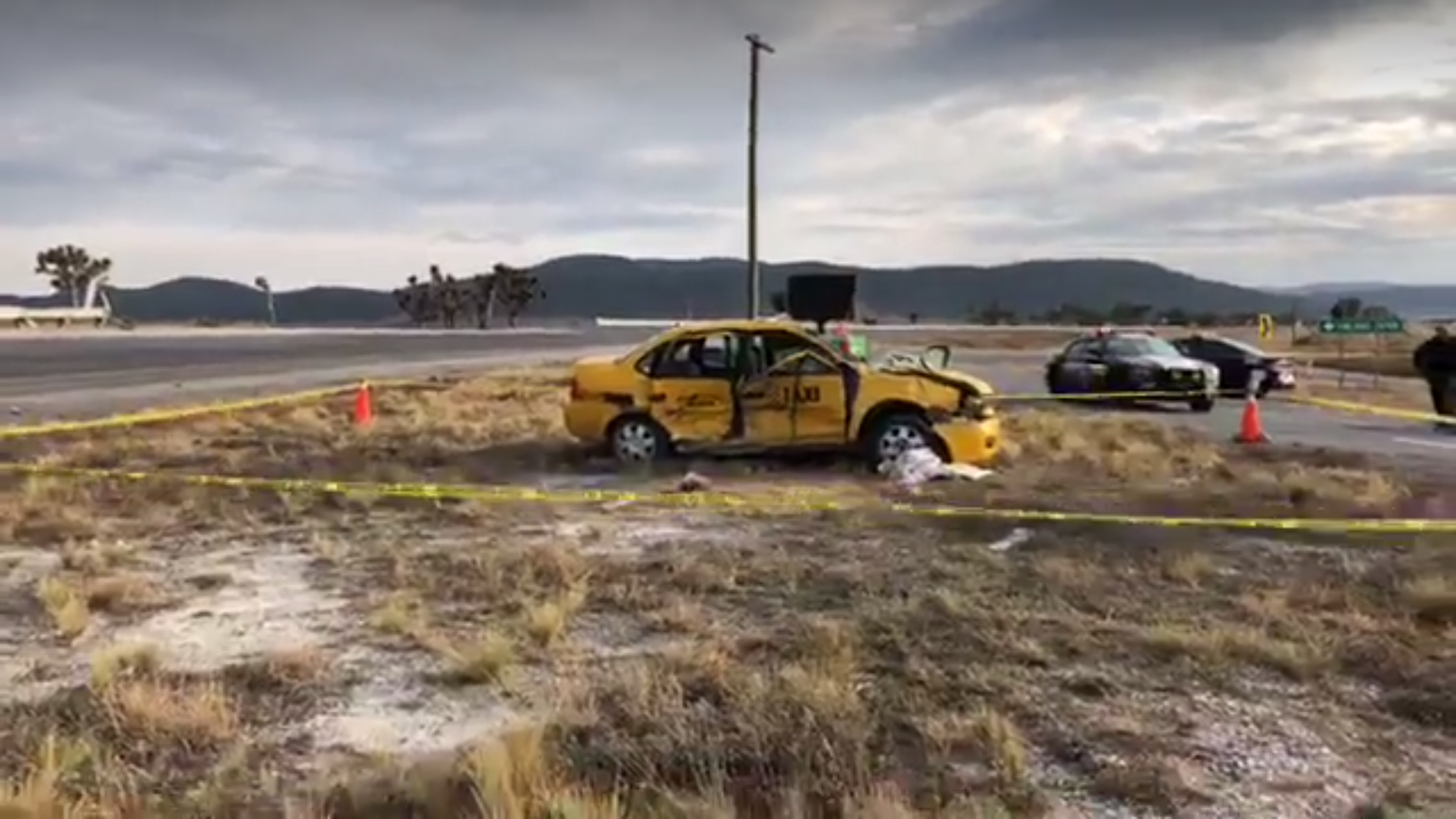 Se mata taxista saltillense en volcadura
