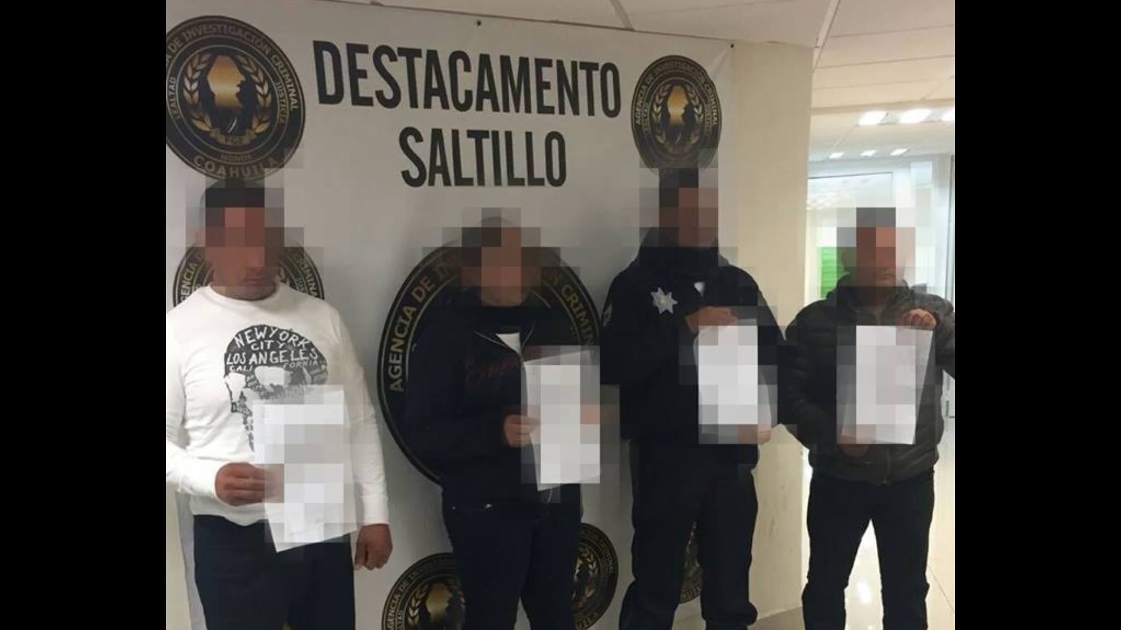 Caen por secuestro 4 policías de Saltillo