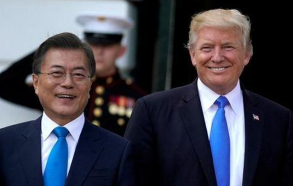 Trump merece crédito por el diálogo intercoreano presidente surcoreano