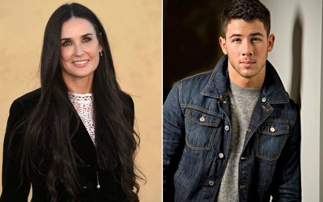 Demi Moore, de 55, es pareja de Nick Jonas, de 25 años
