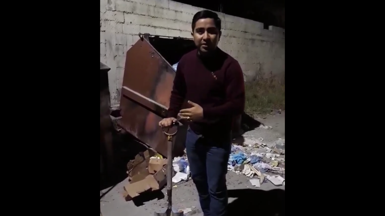 Reclama joven ciudadano a Alfredo <br>Paredes por falta de servicios públicos