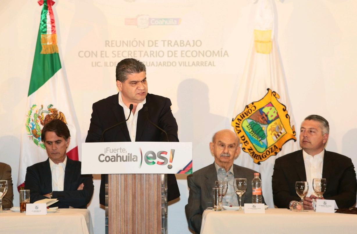 Impulsaré una política de promoción <br>económica del estado: Riquelme