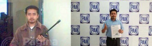 Aspirante del PAN a una alcaldía de Puebla exhibe arma exclusiva del Ejército en Facebook