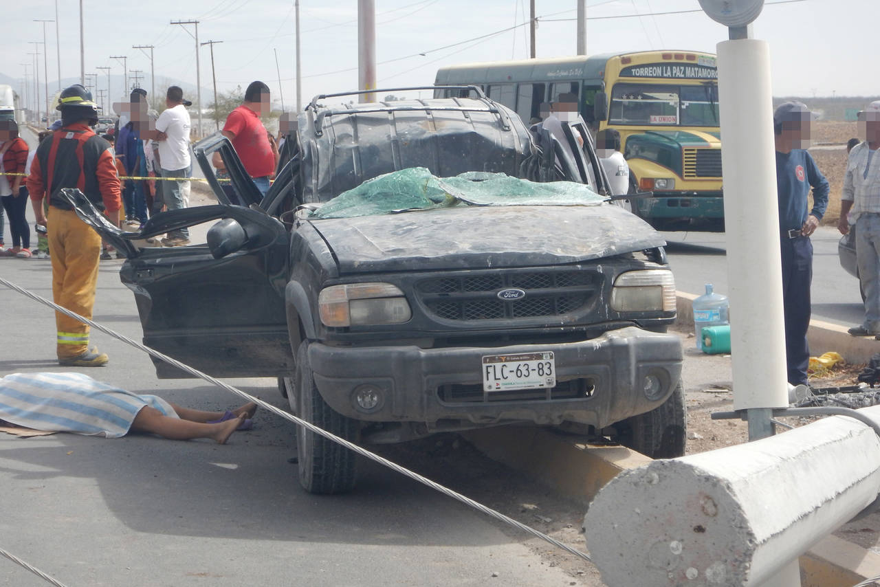 Muere mujer en accidente en Torreón