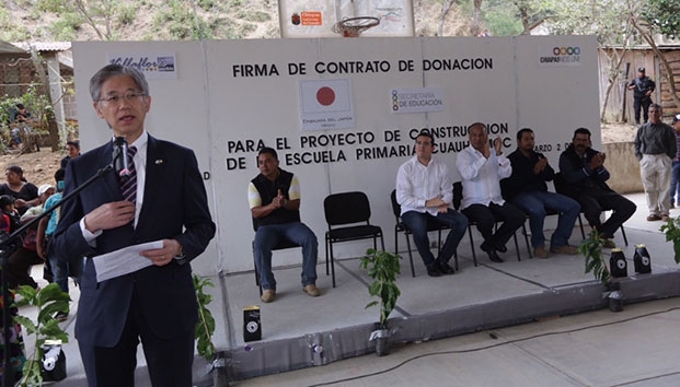 Dona Japón 1,4 mdp para reconstruir escuela en Chiapas