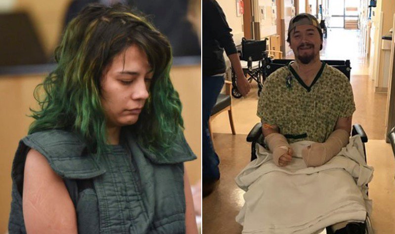 Mujer descubrió que su novio tenía Tinder y lo atacó con una espada samurai