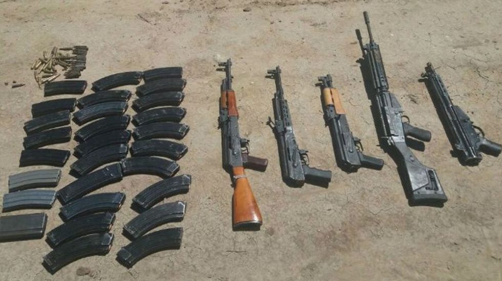 Aseguran armas y vehículos blindados en acciones militares en Tamaulipas