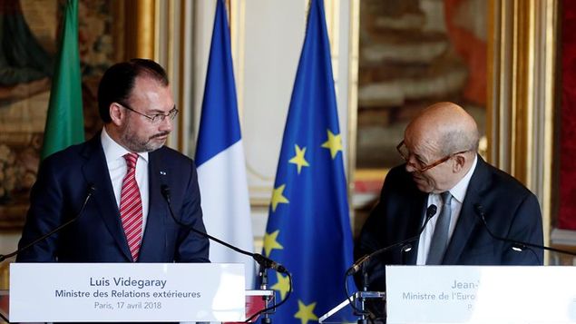 Canciller de Francia ofrece “alianza” estratégica a México