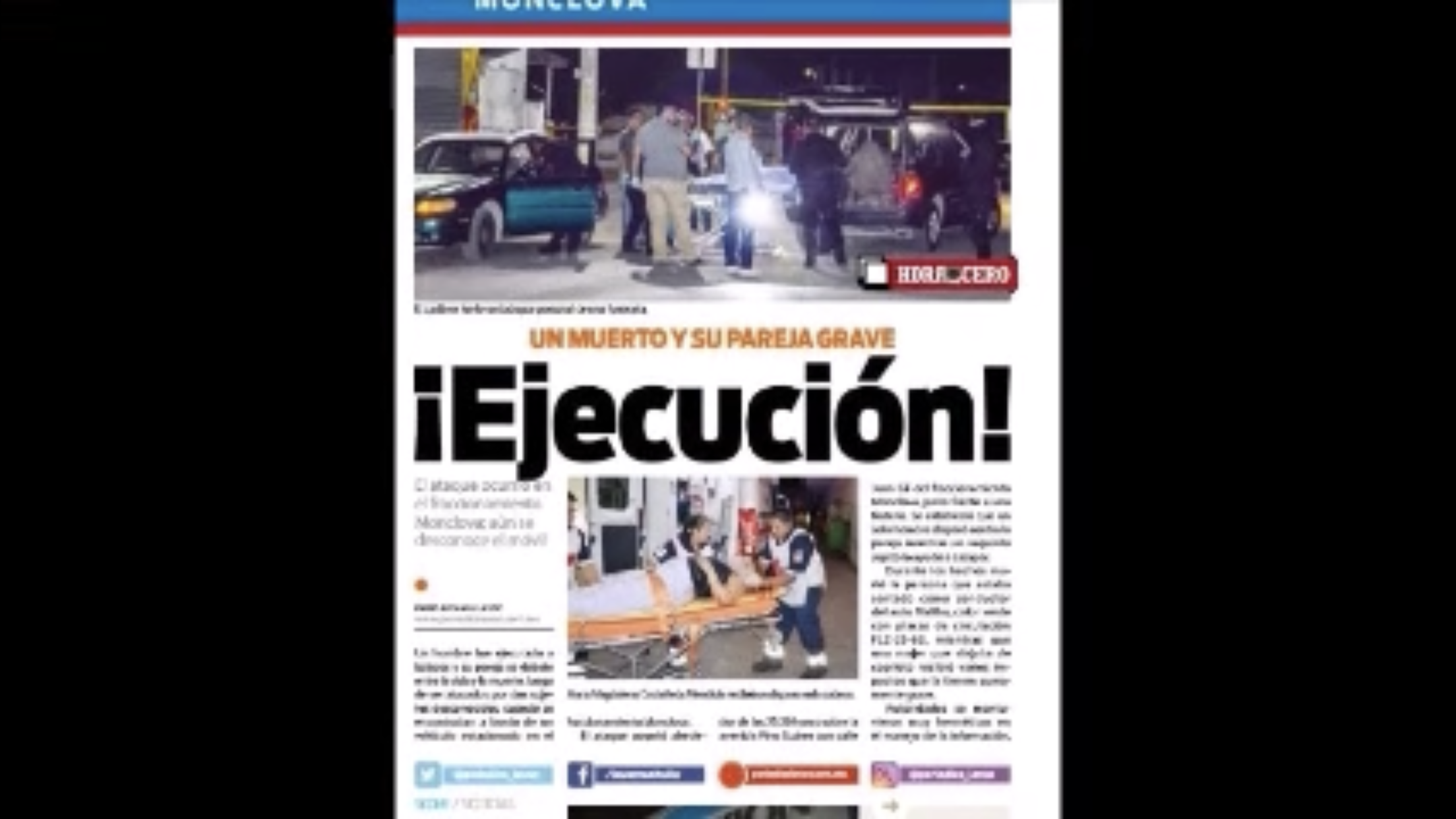Vuelve violencia a Monclova; <br>reclaman inacción a Paredes