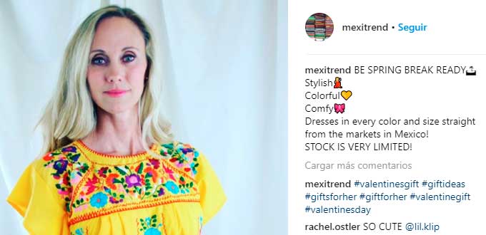 Tienda que vende ropa mexicana en internet desata debate en EUA