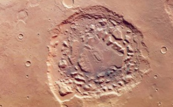 Sonda europea captura imágenes de cráter en Marte de origen incierto
