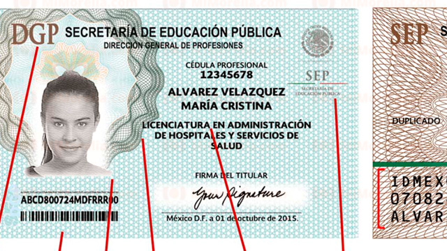 La cédula profesional se podrá tramitar de forma digital