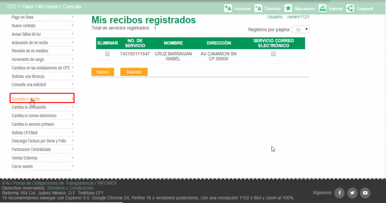 CFE realiza modificaciones al recibo de la luz