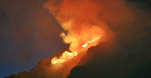 Reinician labores de combate para controlar incendio en Sierra de Zapalinamé
