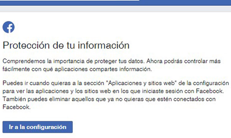 Facebook se escuda con nuevo mensaje sobre Privacidad