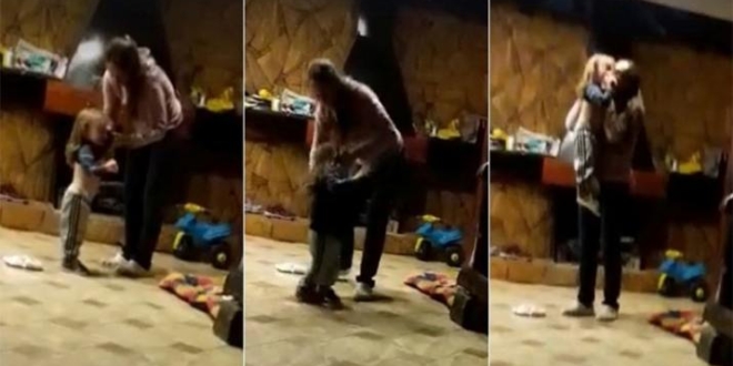 VIDEO: Brutal paliza de una madre a su hijo: la grabó la niñera y quedó detenida