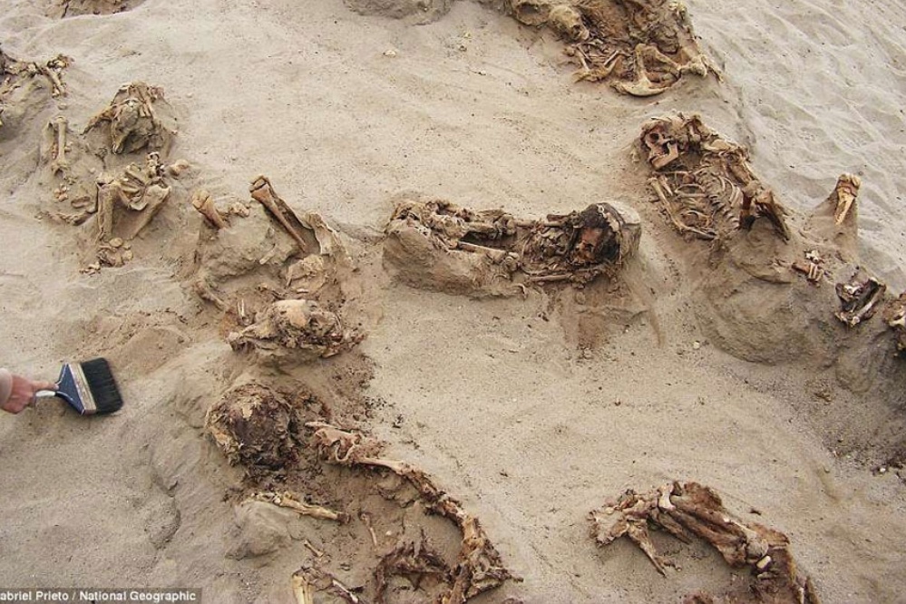 Hallan en Perú el más grande sacrificio de niños