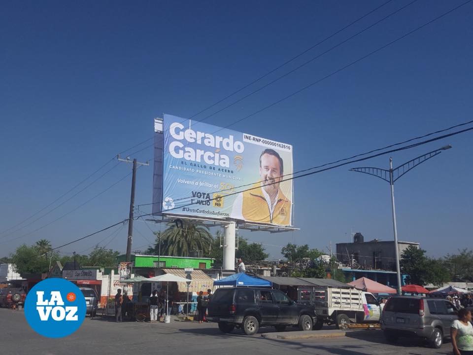Por revanchismo, retira Paredes <br>espectaculares de Gerardo García