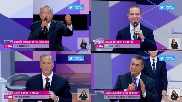 Más de 12 millones de personas vieron el segundo debate presidencial
