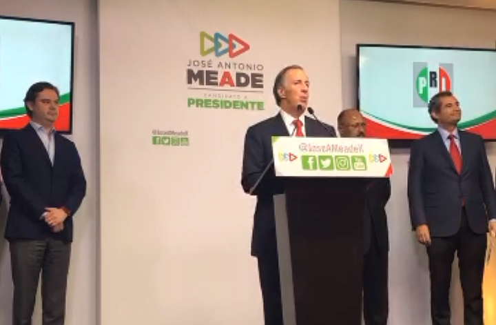 Meade reconoce cambio en el PRI; promete pasión en el resto de campaña