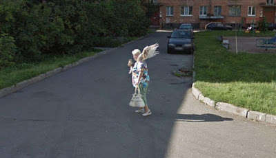 Google maps ¿captó a un ángel en las calles de Rusia?