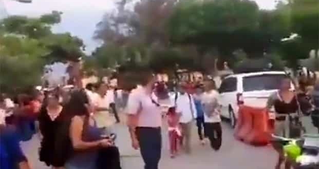 Balacera desata pánico en mitin en Guerrero