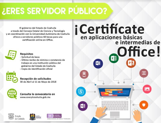 Abierta convocatoria para becas “Certificación Office”