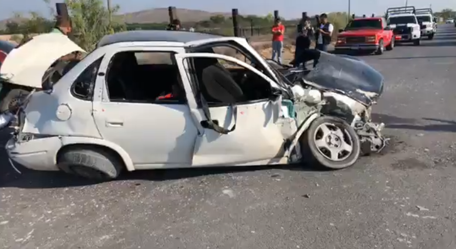Cinco personas lesionadas en accidente sobre carretera Los González