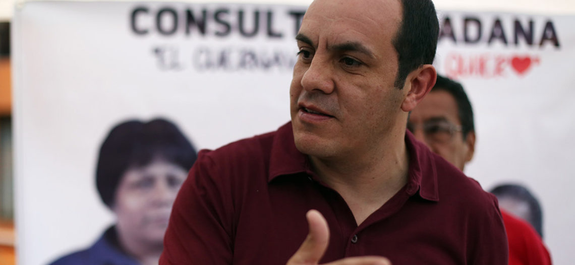 El ‘Cuau’ sigue en la contienda por la gubernatura de Morelos
