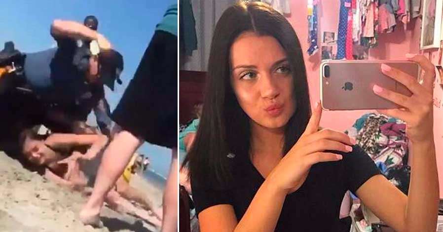 VIDEO: Policía golpea a menor de edad en la playa
