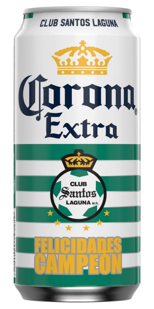 Corona lanza una lata edición limitada  para celebrar el sexto campeonato del club Santos Laguna