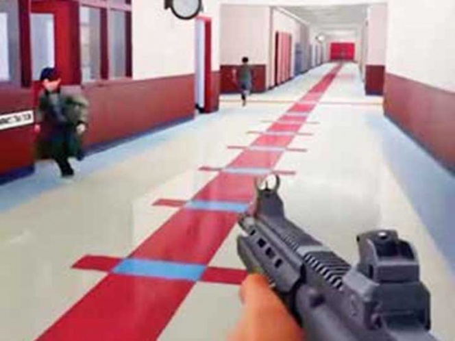 Repudian videojuego que simula tiroteo en escuela