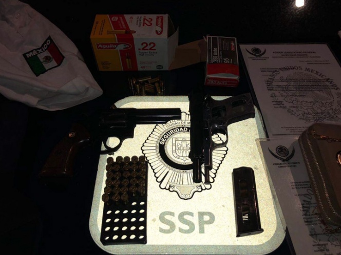 Detienen a siete por realizar disparos en vía pública