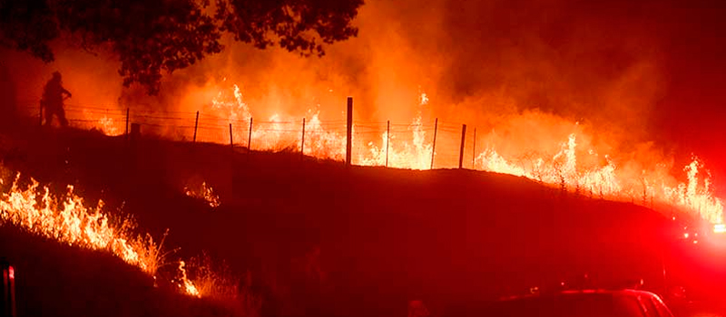 Evacuan a cientos de personas por incendios forestales en California