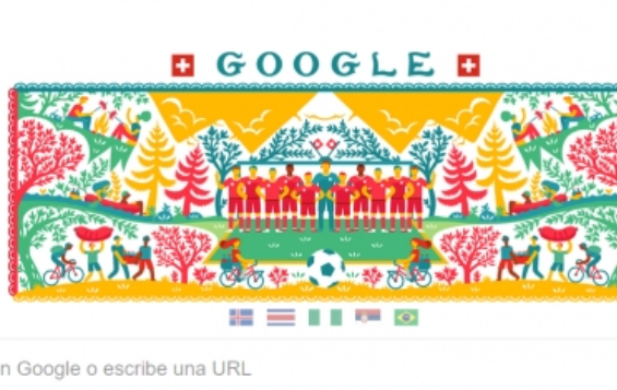 Google se suma a la fiebre mundialista con doodle de Brasil y Costa Rica