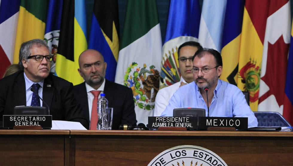 Participa Luis Videgaray en inicio de asamblea de la OEA