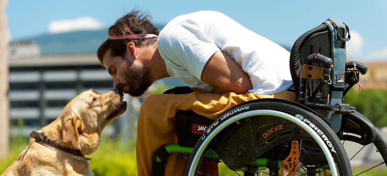 Perros de asistencia, dan alas a personas con discapacidad