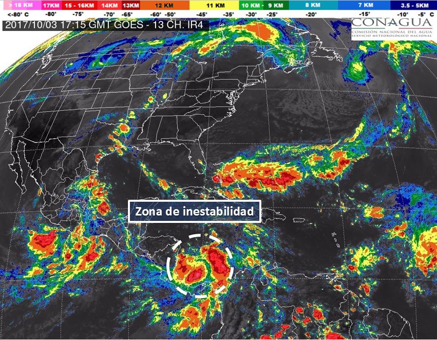 Meteorológico vigila zona de inestabilidad en el Mar Caribe