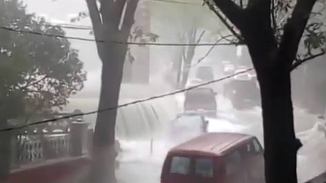 Tormenta desborda presas San Renovato y La Olla en Guanajuato