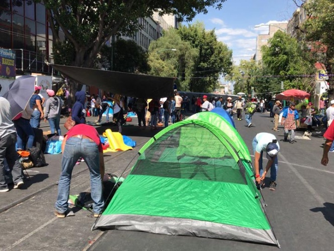 CNTE declara oficialmente instalado el plantón