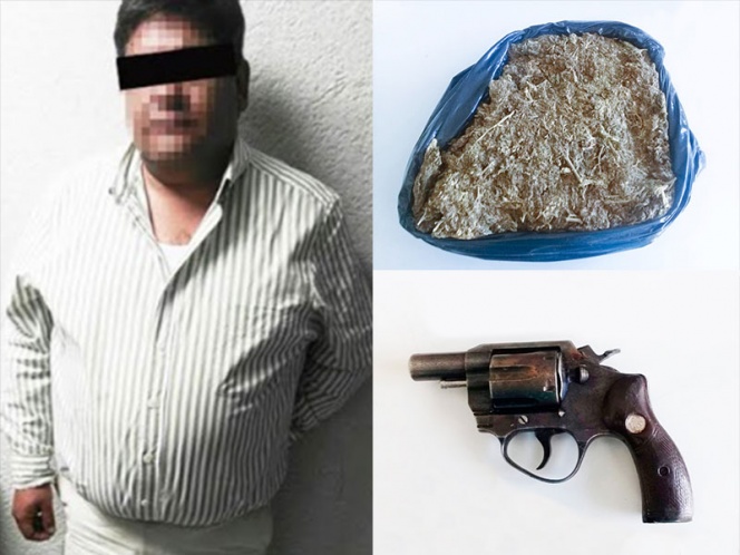 Armado y con mariguana, cae hijo de candidata de Morena en Hidalgo