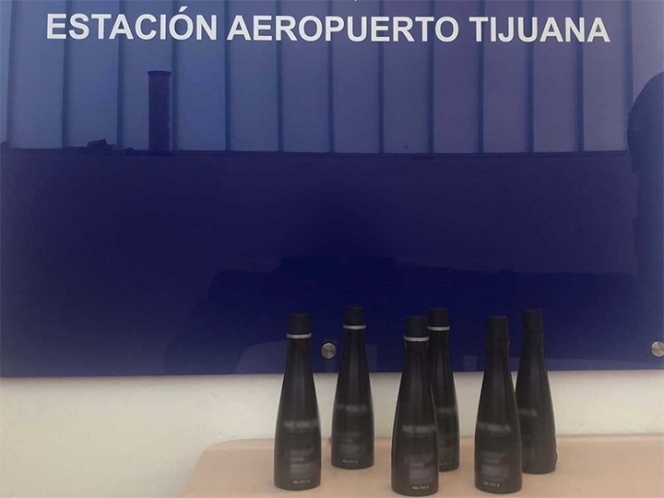 Hallan metanfetamina líquida dentro de botellas de shampoo