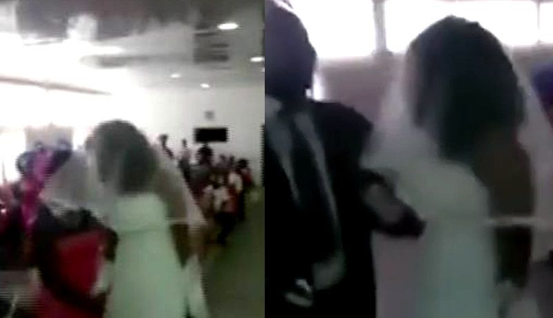 VIDEO: Para vengarse llega vestida de novia a la boda de su amante